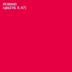 #E60043 - Razzmatazz Color Image