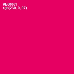 #E60061 - Rose Color Image
