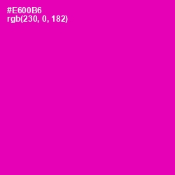 #E600B6 - Hollywood Cerise Color Image
