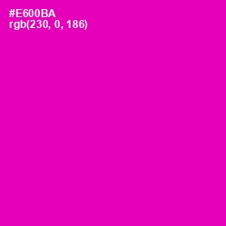 #E600BA - Hollywood Cerise Color Image