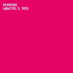 #E60566 - Rose Color Image