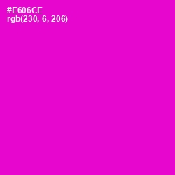 #E606CE - Purple Pizzazz Color Image