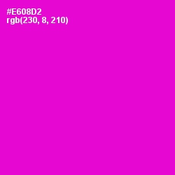 #E608D2 - Purple Pizzazz Color Image