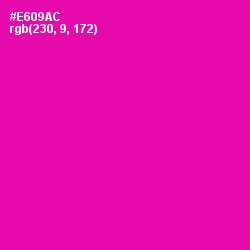 #E609AC - Hollywood Cerise Color Image