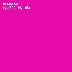 #E60AA8 - Hollywood Cerise Color Image