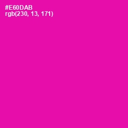 #E60DAB - Hollywood Cerise Color Image