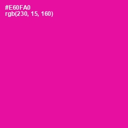 #E60FA0 - Hollywood Cerise Color Image