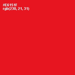 #E6151F - Red Color Image