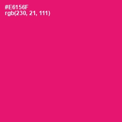 #E6156F - Rose Color Image