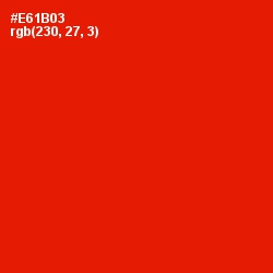 #E61B03 - Red Color Image