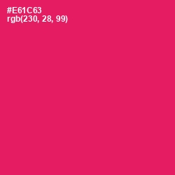 #E61C63 - Rose Color Image