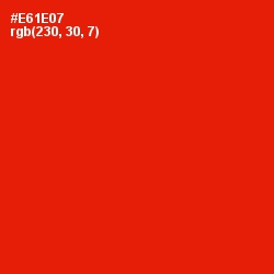 #E61E07 - Red Color Image