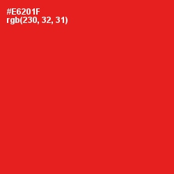 #E6201F - Scarlet Color Image