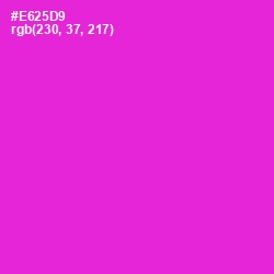 #E625D9 - Razzle Dazzle Rose Color Image