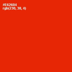 #E62604 - Scarlet Color Image