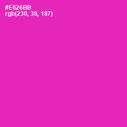 #E626BB - Persian Rose Color Image