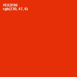 #E62F06 - Scarlet Color Image