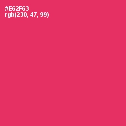 #E62F63 - Cerise Red Color Image