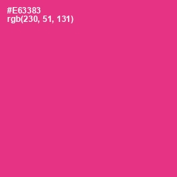 #E63383 - Wild Strawberry Color Image