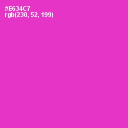 #E634C7 - Razzle Dazzle Rose Color Image
