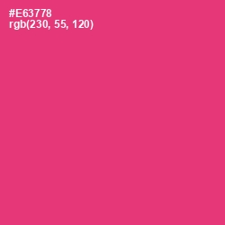 #E63778 - Cerise Red Color Image