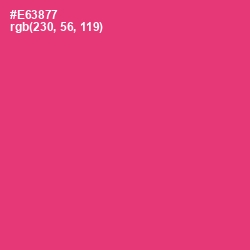 #E63877 - Cerise Red Color Image