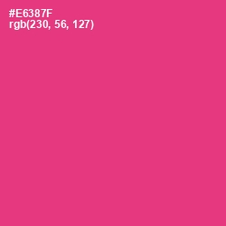 #E6387F - Cerise Red Color Image