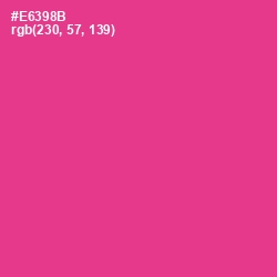 #E6398B - Wild Strawberry Color Image