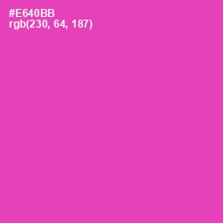 #E640BB - Brilliant Rose Color Image