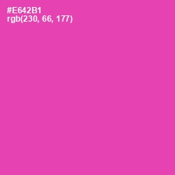 #E642B1 - Brilliant Rose Color Image