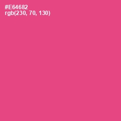 #E64682 - French Rose Color Image