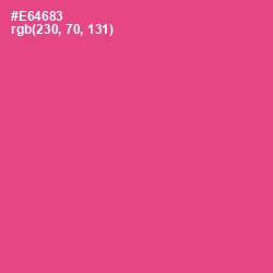 #E64683 - French Rose Color Image