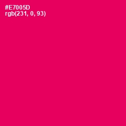 #E7005D - Razzmatazz Color Image