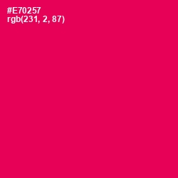 #E70257 - Razzmatazz Color Image