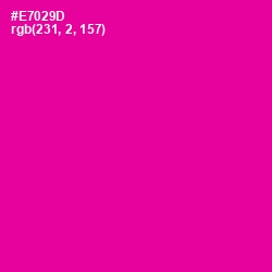 #E7029D - Hollywood Cerise Color Image