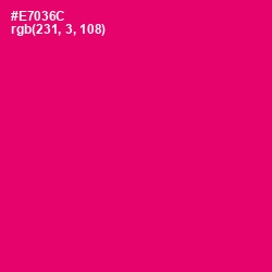 #E7036C - Rose Color Image