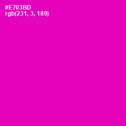 #E703BD - Hollywood Cerise Color Image