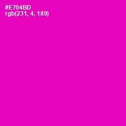 #E704BD - Hollywood Cerise Color Image