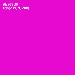 #E709D0 - Purple Pizzazz Color Image