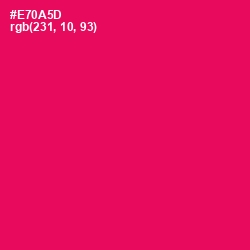 #E70A5D - Razzmatazz Color Image