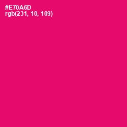#E70A6D - Rose Color Image