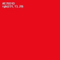 #E70D1D - Red Color Image