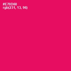 #E70D60 - Rose Color Image