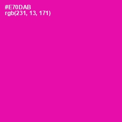 #E70DAB - Hollywood Cerise Color Image