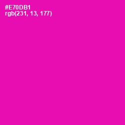 #E70DB1 - Hollywood Cerise Color Image