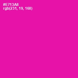 #E713A8 - Hollywood Cerise Color Image