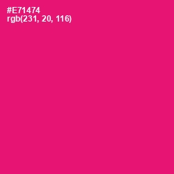 #E71474 - Rose Color Image