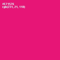 #E71576 - Rose Color Image