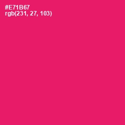 #E71B67 - Rose Color Image