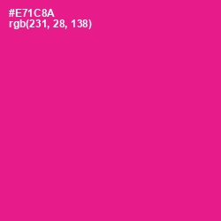 #E71C8A - Cerise Color Image